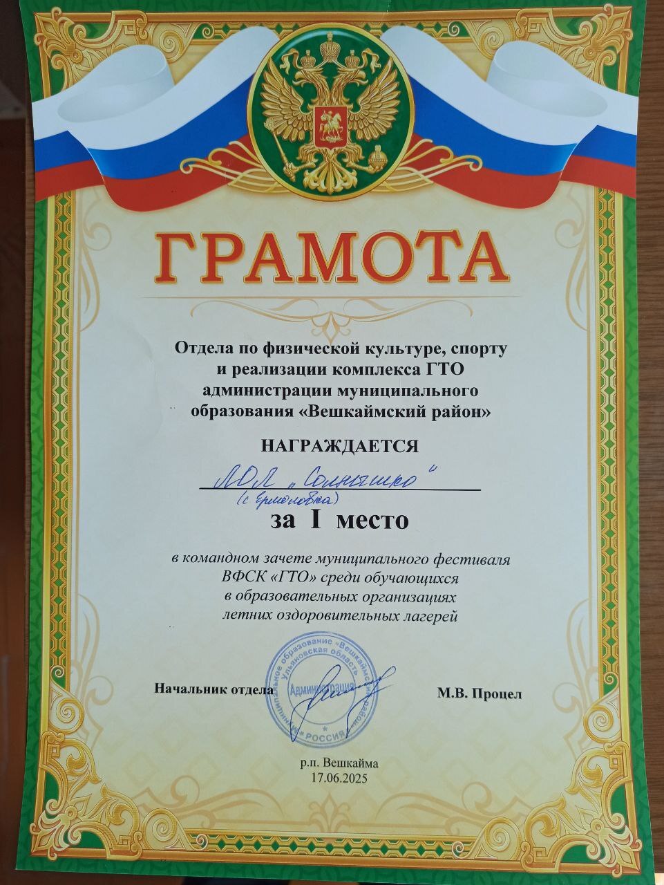 Фестиваль ВФСК &amp;quot;ГТО&amp;quot;.